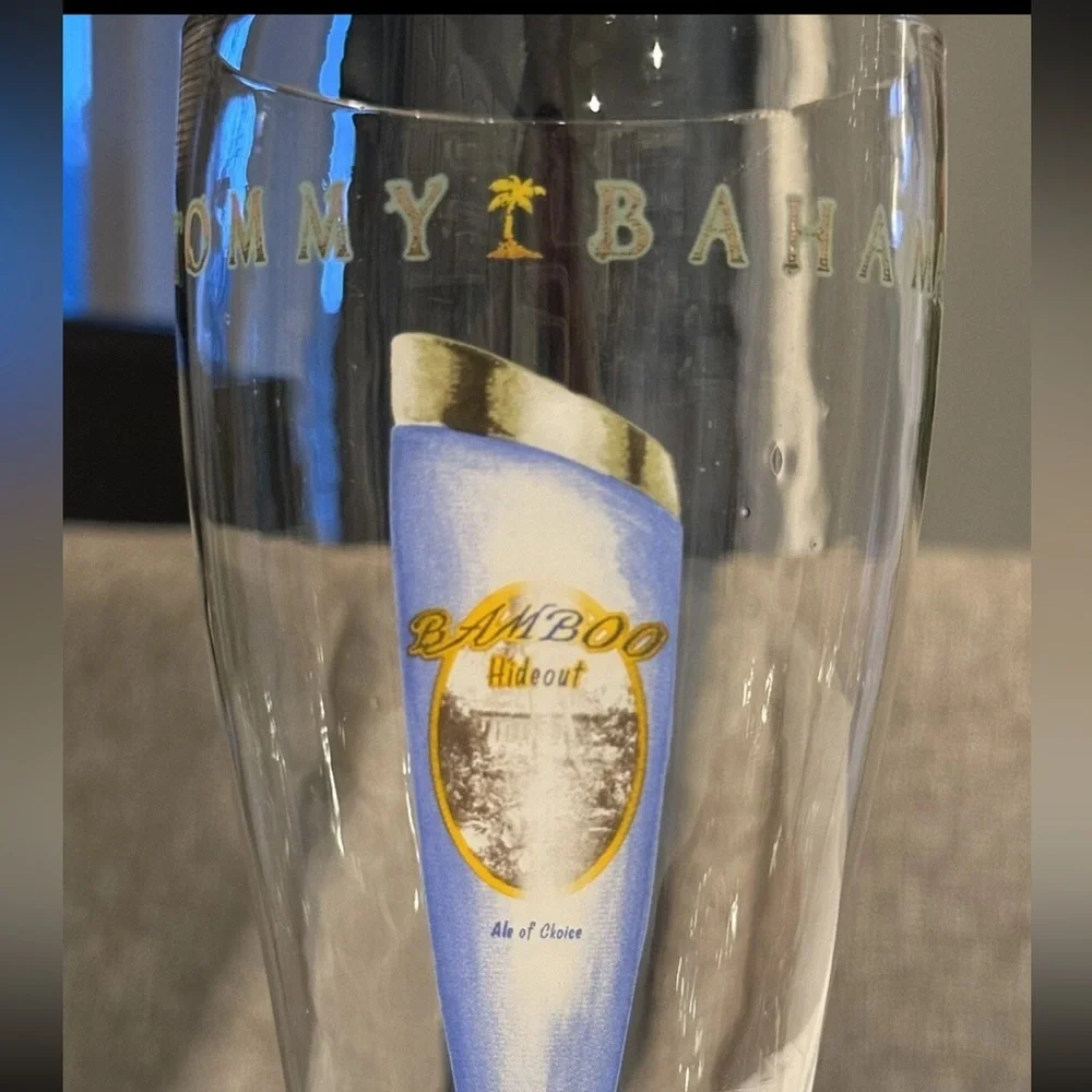 Tommy Bahama Colorful Beer Tap Handle Glass Set
